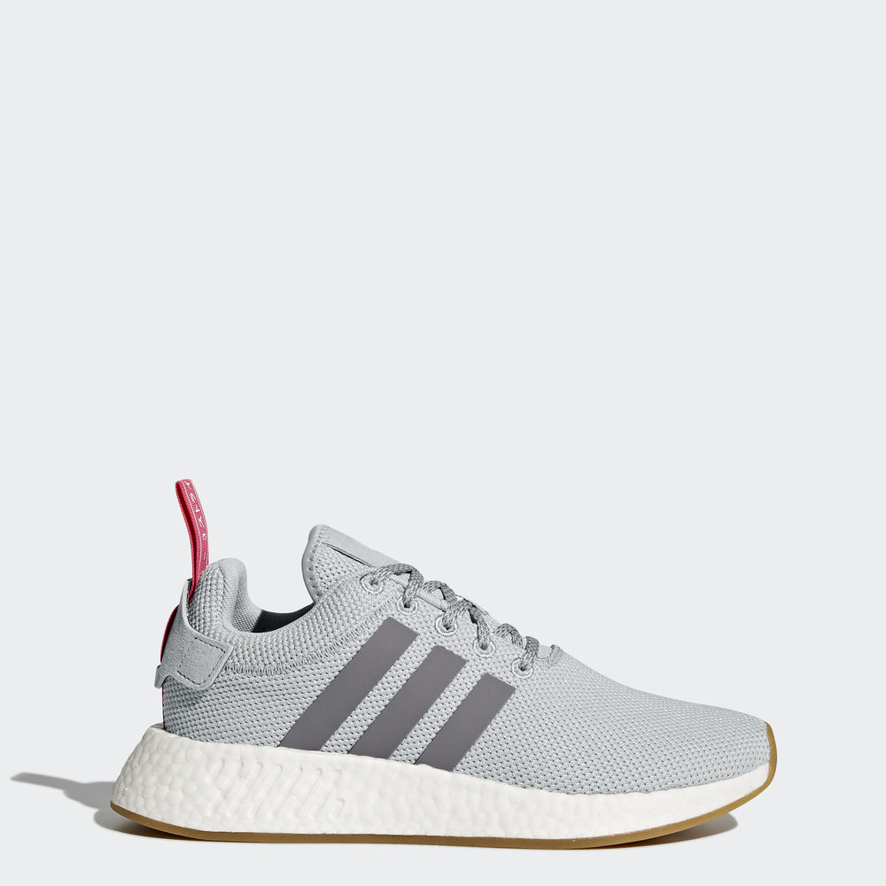 Adidas Nmd_r2 - Originals γυναικεια - Γκρι/Γκρι/Ροζ,Μέγεθος: EU 36 – 54 2/3 (544AKWTY)